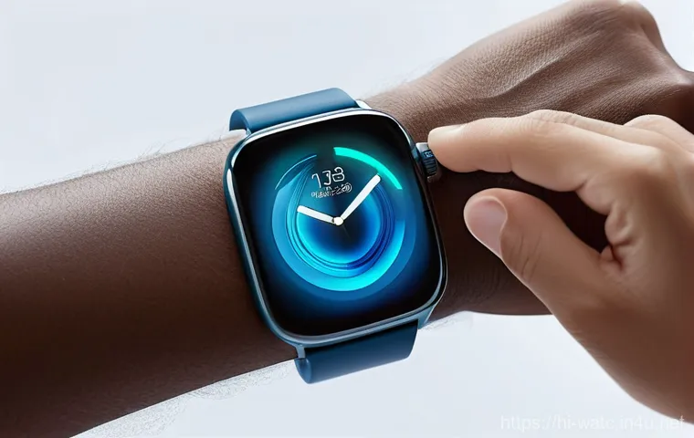 스마트워치 충전 속도 비교 - **Prompt:** A warm, inviting scene in a modern kitchen during breakfast time. A parent (gender-neutr...