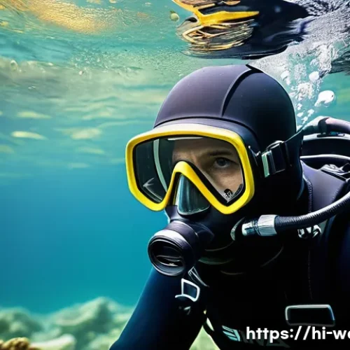 Home 33 다이버 시계 베젤의 기능과 원리 - **Underwater Safety with Diving Bezel**
An immersive, close-up shot of a professional male or fe...