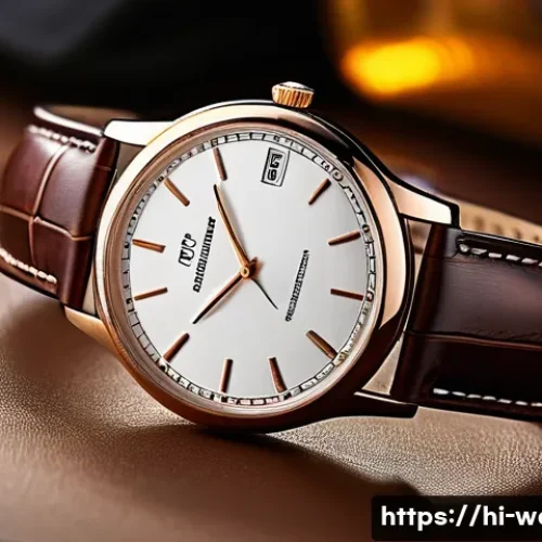 Home 17 손목 둘레별 시계 사이즈 추천 - A close-up shot of a wrist with a slim wrist wearing a stylish wristwatch featuring a 28 to 34 milli...
