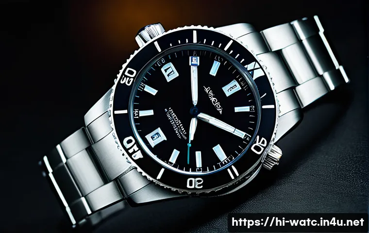 오리스 아퀴스 데이트 모델 비교 - A close-up shot of an Oris Aquis Date wristwatch on a medium-sized wrist, showcasing the perfectly b...